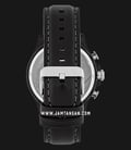 Alexandre Christie AC 6505 MC LTBBA Chronograph Men Black Dial Black Leather Strap-2