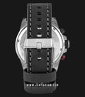 Alexandre Christie Chronograph AC 6506 MC LTBSL Men Silver Dial Black Leather Strap-2