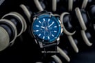 Alexandre Christie AC 6509 MC LTUBU Sport Chronograph Men Blue Dial Black Leather Strap-3