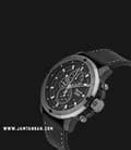 Alexandre Christie AC 6520 MC LEPBA Chronograph Black Dial Black Leather Strap-1