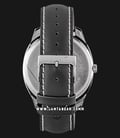 Alexandre Christie AC 6550 MS LSSSL Nanoceram Men Silver Dial Black Leather Strap-2