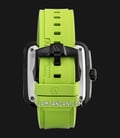 Alexandre Christie Automatic AC 6577 MA RIPBALE Open Heart Dial Lime Rubber Strap-2