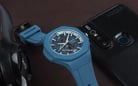 Alexandre Christie Sport AC 6590 MC RIPBU Chronograph Men Blue Dial Blue Rubber Strap-3
