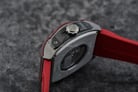 Alexandre Christie Automatic AC 6608 MA REPBARE Open Heart Dial Red Rubber Strap + Extra Strap-9