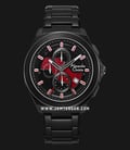 Alexandre Christie Chronograph AC 6645 MC BIPBARE Men Transparency Dial Black Stainless Steel Strap-0
