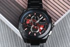 Alexandre Christie Chronograph AC 6645 MC BIPBARE Men Transparency Dial Black Stainless Steel Strap-4