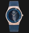 Alexandre Christie Tranquility AC 8331 MD BURBU Men Blue Dial Blue Stainless Steel Strap-0