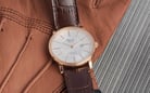 Alexandre Christie Classic AC 8344 LD LRGSL Ladies Silver Dial Brown Leather Strap-4