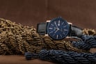 Alexandre Christie Classic AC 8344 LURBU Couple Blue Dial Black Leather Strap-6