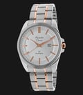 Alexandre Christie Classic Steel AC 8404 MD BTRSL White Dial Dual Tone Stainless Steel Strap-0