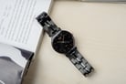 Alexandre Christie Asteria AC 8410 LH BIPBA Black Dial Stainless Steel Strap-3