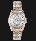 Alexandre Christie Classic AC 8427 LD BCGCN Ladies Silver Dial Light Tan Stainless Steel Strap-0