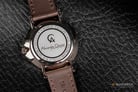 Alexandre Christie Simple Life AC 8458 LS LCGSL Ladies White Dial Brown Leather Strap-5