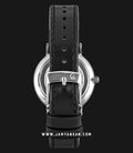 Alexandre Christie Classic Steel AC 8490 LH LSSBA Ladies Black Dial Black Leather Strap-2
