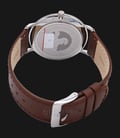 Alexandre Christie AC 8492 MH LSSSL Man White Dial Brown Leather Strap-2