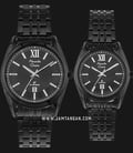 Alexandre Christie AC 8501 BIPBA Couple Black Dial Black Stainless Steel-0