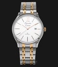 Alexandre Christie AC 8504 MD BTRSL Men Classic White Dial Dual Tone Stainless Steel-0