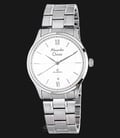 Alexandre Christie AC 8505 MD BSSSL Men Classic White Dial Stainless Steel Watch-0