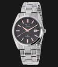 Alexandre Christie Classic Steel AC 8514 MD BSSBA Black Dial Stainless Steel Strap-0