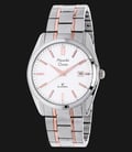 Alexandre Christie Classic Steel AC 8514 MD BTRSL Silver Dial Dual Tone Stainless Steel Strap-0