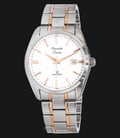 Alexandre Christie Classic Steel AC 8515 MD BTRSL Men White Dial Dual-tone Stainless Steel Strap-0