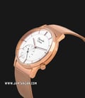 Alexandre Christie AC 8519 LS BRGSL Ladies Silver Dial Rose Gold Stainless Steel Strap-1