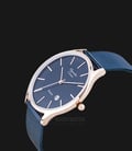 Alexandre Christie Tranquility AC 8522 BURBU Couple Blue Dial Blue Stainless Steel Strap-1