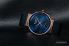Alexandre Christie Tranquility AC 8523 BURBU Couple Blue Dial Blue Stainless Steel Strap-6