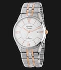 Alexandre Christie AC 8526 MD BTRSL Men Classic White Dial Dual-tone Stainless Steel-0