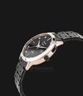 Alexandre Christie Classic AC 8528 LD BBRBA Ladies Black Dial Rose Gold Case Stainless Steel Strap-1