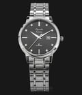 Alexandre Christie Classic AC 8528 LD BSSBA Ladies Black Dial Stainless Steel Strap-0