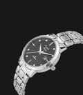 Alexandre Christie Classic AC 8528 LD BSSBA Ladies Black Dial Stainless Steel Strap-1
