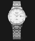 Alexandre Christie Classic AC 8528 LD BSSSL Ladies White Dial Stainless Steel Strap-0