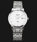 Alexandre Christie Classic AC 8528 MD BSSSL Men White Dial Stainless Steel Strap-0