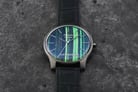 Alexandre Christie Signature AC 8532 MH LIGGN Green Theme Dial Black Leather Strap-5