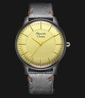 Alexandre Christie Signature AC 8532 MH LIGSL Watch Yellow Dial Silver Leather Strap-0