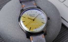 Alexandre Christie Signature AC 8532 MH LIGSL Watch Yellow Dial Silver Leather Strap-3