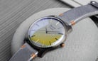 Alexandre Christie Signature AC 8532 MH LIGSL Watch Yellow Dial Silver Leather Strap-4