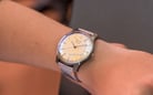 Alexandre Christie Signature AC 8532 MH LIGSL Watch Yellow Dial Silver Leather Strap-5