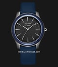 Alexandre Christie AC 8532 MH LIPBABU Signature Watch Black Dial Navy Blue Leather Strap-0