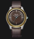 Alexandre Christie Signature AC 8532 MH LSSBO Watch Brown Dial Brown Leather Strap-0
