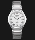 Alexandre Christie Classic AC 8538 MD BSSSL Men White Dial Stainless Steel Strap-0