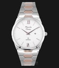Alexandre Christie Classic AC 8542 LD BTRSL Ladies White Dial Dual Tone Stainless Steel Strap-0