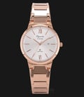 Alexandre Christie Classic AC 8544 LD BRGSL Ladies Silver Dial Rose Gold Stainless Steel Strap-0