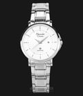 Alexandre Christie AC 8545 LD BSSSL Ladies Sapphire Glass White Dial Stainless Steel-0