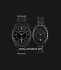 Alexandre Christie AC 8550 BIPBA Couple Black Dial Black Stainless Steel-0