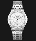 Alexandre Christie Classic Steel AC 8553 MD BSSSL Men White Dial Stainless Steel Strap-0