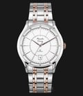 Alexandre Christie Classic Steel AC 8553 MD BTRSL Men White Dial Dual Tone Stainless Steel Strap-0