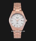Alexandre Christie AC 8554 LD BRGSL Ladies Silver Gold Dial Rose Gold Stainless Steel Strap-0
