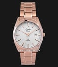 Alexandre Christie Classic Steel AC 8554 MD BRGSL Men White Dial Rose Gold Stainless Steel Strap-0